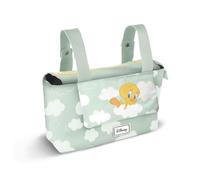 Tweety (Piolín) Clouds-Bolso Organizador Carro Bebé Hamper Mommy, Verde, 31 x 27 cm