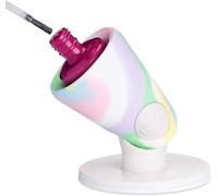 tweexy Soporte para botellas de esmalte de uñas con bisagra que no se puede volcar, soporte de esmalte de uñas antiderrames, inclinado, ventosa Smartgrip Airlock | Pintura de uñas, herramientas de