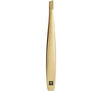 Tweezer zwilling se inclin (cejas de despluce que eliminan las astillas puntas rugosas terminadas a mano hipoalergnica) Gold premium 3.5 pulgad