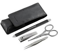 Tweezerman Kit esencial de aseo: Pinza, tijeras, cortaúñas y herramienta para uñas 1 un.