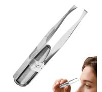 Tweezers With Light - Precise Beauty Accessory | Built In LED Light, No Slip Handle For Fine Hairs, Easy To Use, Portable, Solid Metal, Daily Facial Care