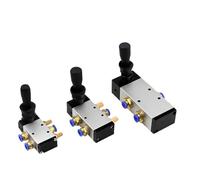 TWEFTPKD 1 Pieza 4H210-08 5/2 4H310-10 4H-410-15 Control de operación de manija de Modo Selección de válvula Manual neumática(4H410-15,Only Valve)