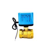 TWEFTPKD Válvula de Bola eléctrica AC220V DC12V DC24V, válvula de Bola motorizada de Dos Cables Normalmente Cerrada/Abierta de 1-1/4"(24VDC-Normally Closed)