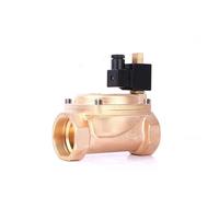 TWEFTPKD Válvula solenoide de Alta presión 0955 de latón, Normalmente Abierta, Rosca NPT de 2", 110 V, 24 V, 12 V y 24 V(NPT-230VAC-VITON-SEAL)