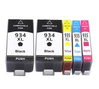 TWEJHX Cartuchos de Tinta de Repuesto compatibles para Impresora a Color HP934 935XL 934XL para Officejet Pro 6230 6830 6835 6812 6815 6820(2BK 1C 1M 1Y)