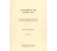 Twelve Lessons on the Viola de Gamba: Supplement for Treble Viol. alto-viola da gamba.