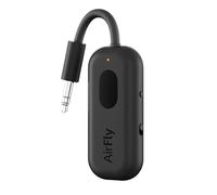 Twelve South AirFly Pro - Transmisor/Receptor de Audio inalámbrico Bluetooth para hasta 2 AirPods/Auriculares inalámbricos; Uso con Cualquier Conector de Audio de 3,5 mm, Color Negro