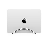 Twelve South BookArc Flex - Soporte Vertical para Ordenador portátil, Soporte Ajustable para MacBook Que Ahorra Espacio, Base de una Sola Ranura para Pantalla de Monitor, Antideslizante, Cromado