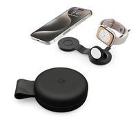 Twelve South Cargador de Viaje 2 en 1 Qi2, Butterfly SE para iPhone, Airpods y Apple Watch, Negro