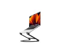 Twelve South Curve Flex | Soporte de Aluminio Ajustable en Altura y ángulo para portátil/MacBook, se Adapta a 10"-17", se pliega para ser transportado - Bolsa de Viaje incluida, Negro Mate