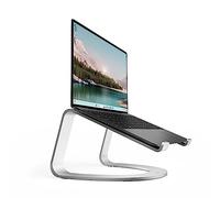Twelve South Curve SE para MacBooks y Laptops | Soporte de enfriamiento ergonómico de Aluminio para Escritorio en casa u Oficina, Color Plateado