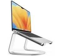 Twelve South Curve SE para MacBooks y Laptops | Soporte de enfriamiento ergonómico de Aluminio para Escritorio en casa u Oficina, Color Plateado