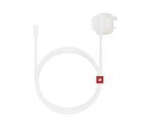 Twelve South PowerCord - Cargador rápido USB-C todo en uno de 30 W con compatibilidad universal, cable de carga de 10 pies + bloque adaptador de pared con USB-C PD 3.0, color blanco