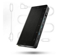 Twelve South StayGo | Hub USB-C para MacBooks, portátiles y iPad Pro de Tipo C con Cable de Escritorio de 1 Metro Incluido + Cable de Viaje estibable para el hogar, la Oficina y los Viajes.