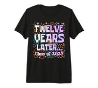 Twelve Years Later Class of 2027 Senior Graduation Funny Camiseta Premium