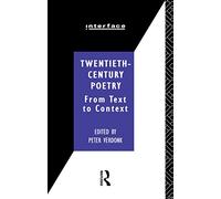 Twentieth-Century Poetry: From Text to Context (Interface)
