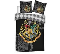 Twenty Feet Compatible Harry Potter - Juego de Funda nórdica de 140 x 200 cm, Funda de Almohada de 63 x 63 cm y 1 Llavero.