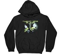 Twenty One Pilots Unisex Pullover Hoodie: Back To Back - Large - Black
