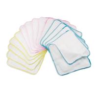 Tweozhui 15 pieza toalla bebe recien nacido Manoplas de franela de algodón orgánico de una sola capa, Gris, Reutilizables, Ultra Suaves, 21x21 cm, para Piel Sensible, Lavables y Aptas para Secadora