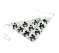 TWEW Diadema triangular de punto de calavera única, versátil bufanda de punto, suave y transpirable para personas de moda