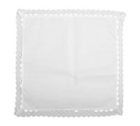 TWEW Pañuelo de encaje blanco para mujer, pañuelo de bolsillo para novia, novio, regalos de boda