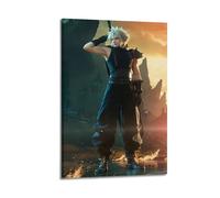 TWFSRXVWTS Póster de Final Fantasy VII de Claude Strife de Anime con pintura decorativa en lienzo para pared e impresión artística moderna para decoración de dormitorio familiar, 16 x 24 pulgadas (40