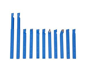 TWG Bit establece Torno Cincel Kit, punta de metal duro Tipped Cutter drehbank Herramientas rotativas Set Torno giratorio de Testigo fresar Juego de herramientas de corte, 8 * 8 mm, 11pcs