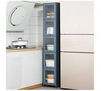 TWHZSAI Despensa Independiente Gris Moderna para Cocina, Comedor, Sala de Estar, Oficina, gabinete de Almacenamiento Alto de 68" 30 × 106 cm Solución de Almacenamiento Elegante y Funcional