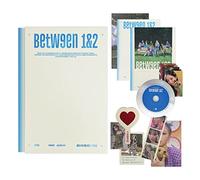 TWICE - [BETWEEN 1&2] (Pathfinder Ver.) Photobook + CD-R + BOX + Polaroid + Postcard + Sticker + Message Photocard + Heart Glass + Folded Poster + Photocard + Photocard Set + 2 Pin Badges