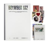 TWICE - BETWEEN 1&2 The 11th Mini Album (Cryptography Ver.) CD-R + Film Photo Sticker + Message Photocard + Heart Glass + Folded Poster + 5 Extra Photocards Official K-POP Sealed Album