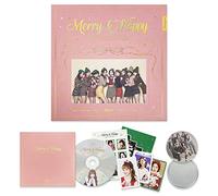 TWICE - TWICE 1st Repackage Album - Merry & Happy [ HAPPY Ver. ] CD + Photo book + Photo card + Post card + Sticker / K-pop Sealed
