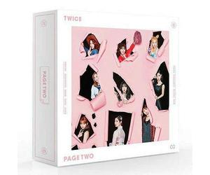 TWICE - TWICE PAGE TWO 2nd Mini Album PINK VER CD+Photo Book+1p Garland+1p Lenticular Card+1p Lenticular Card Holder+3p Photo Card+Tracking Number K-POP SEALED