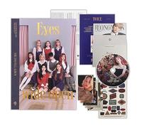 TWICE - TWICE - THE 2ND FULL ALBUM [Eyes wide open] (Retro Ver.) Photobook + CD-R + Message Card + Lyric Folded Poster + D.I.Y Sticker + Photocard + 2 Pin Button Badges