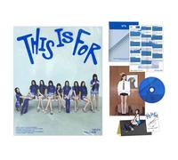 TWICE - TWICE - The 4th Full Album [THIS IS FOR] (THIS Ver.) Photobook + PVC Cover + Folded Poster + CD-R + Mini Paper Standee + 5 Extra Photocards