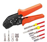 Twidec/Pliers de crimpado de alambre de 2,8/4,8/6,3 mm Spade 26-16AMG Crimping Tools Manual Crimp Fold Tool for Open Barril Terminals SN-48B