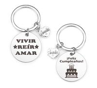 Twidels Llavero Recordatorio Regalo Inspirador y Motivacional para Mujer y Hombre - Cumpleaños, Niña, Niño, Familiar
