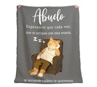 Twidels Regalo Abuelo Mantas para Sofa Regalo Abuelo Dia del Padre Regalos para Abuelos Regalos Abuelos Cumpleaños 130 X 150cm Franela Perezoso Manta para Cama Picnic Navidad