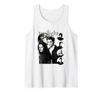 Twilight Bella Edward Cullen Black White Moon Collage Camiseta sin Mangas