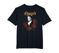Twilight Edward Goth Print with Roses Vintage Movie Camiseta, Hombre Tallas Grandes, Negro, 4X Alto