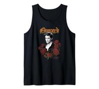 Twilight Edward Goth Print with Roses Vintage Movie Camiseta sin Mangas