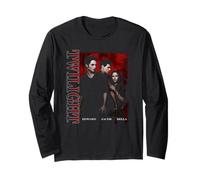 Twilight Edward Jacob Bella Photo with Red Text Movie Manga Larga