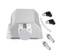 Twilight Garage Universal 1L aleación aluminio motor aceite captura lata respirador tanque botella radiador refrigerante tanque desbordamiento tanque - pulido