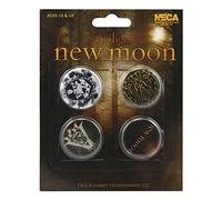 Twilight New Moon 4 Piece Badge Set "Different Crests