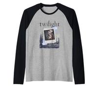 Twilight Polaroid Edward and Bella Together Forever Movie Camiseta Manga Raglan