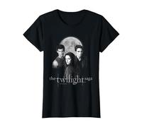 Twilight Saga Black & White Photo Jacob, Bella, Edward Movie Camiseta, Mujer, Negro, XL