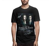 Twilight Saga Breaking Dawn Men's T-Shirt Fashion Short Sleeve Black XL
