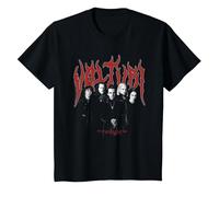 Twilight Saga Heavy Metal Volturi Group Photo Movie Camiseta, Niños, Negro, 4 años