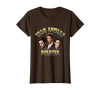 Twilight Team Edward Forever Portrait Collage Vampire Movie Camiseta, Mujer, Marrón, L