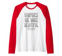 Twilight Vampires Are More Beautiful Than Humans Movie Quote Camiseta Manga Raglan