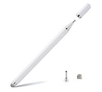 Twiller Disc Tablet Stift, 2 in 1 Tablet Pen für alle Tablets mit Magnetkappe, Stylus Stylus Touchstift Handy Stift Kompatibel mit iPhone, iPad, Samsung, Chromebook, etc Weiß